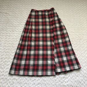 Vintage Plaid Skirt Century Boston